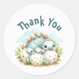 Adesivo Baby Shower Sticker Dinosaur Dino Mite Party