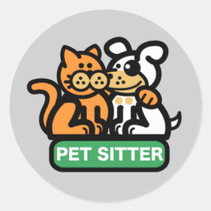 Adesivo Baby-sitter do animal de estimação (gato & cão)