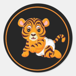Adesivo Baby Tiger com Fralda