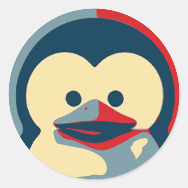 Adesivo Baby Tux Linux (Frente)
