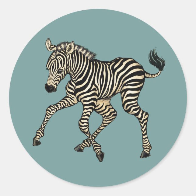 Adesivo Baby Zebra (Frente)