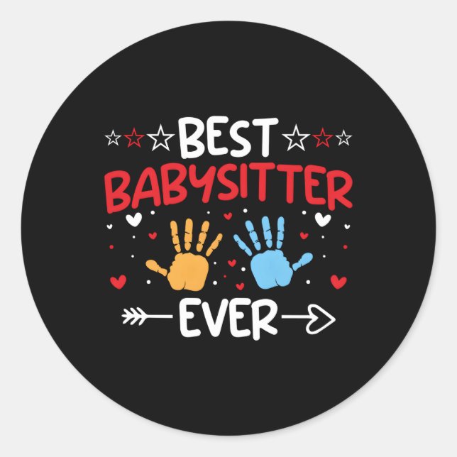 Adesivo Babysitter Nanny Chilcare Babysitting (Frente)