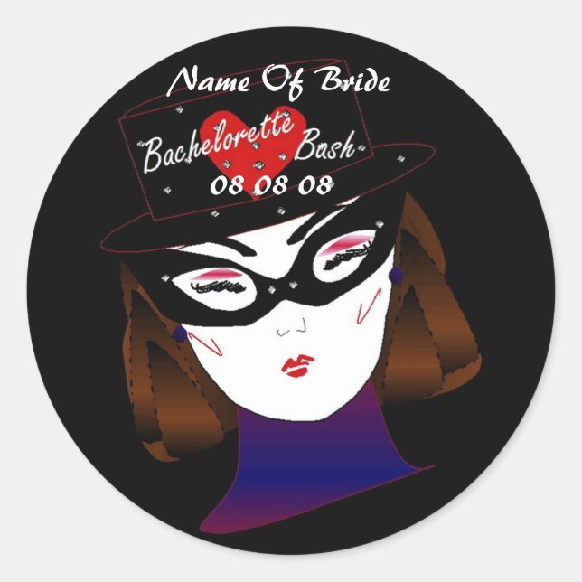 Adesivo "Bachelorette Bash I" - Personalizável (Frente)