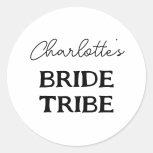 Adesivo Bachelorette Bribe Tribe Black and White