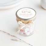 Adesivo Bachelorette de champanhe moderna cor-de-rosa<br><div class="desc">Champanhe e coquetel modernos cor-de-rosa e guião de festa de solteira partidário a favor</div>