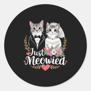 Adesivo Bachelorette Festa de casamento Noiva Cats Apenas