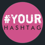 Adesivo Bachelorette Hashtag Black White Stick<br><div class="desc">Bachelorette Hashtag Black White Stick</div>