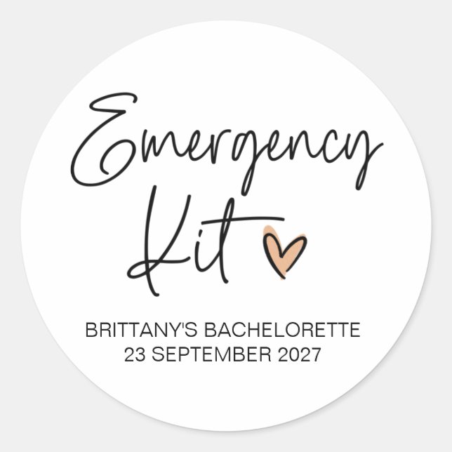 Adesivo Bachelorette Hens Partido Bridal Partido (Frente)