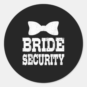 Adesivo Bachelorette Noiva Segurança Crianças Engraçadas P