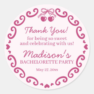 Adesivo Bachelorette Retro Heart Coquette Coquette de Arco