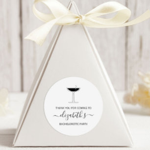 Adesivo Bachelorreia De Vidro De Coupe De Champanhe