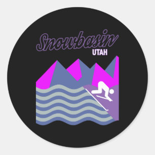 Adesivo Bacia do Sol Vale do Utah Usa Ski Resort Snowboard