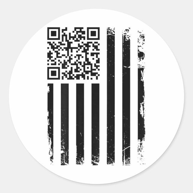 Adesivo (back) Engraçado Qr Não Seja Um Pequeno Código Btc (Frente)