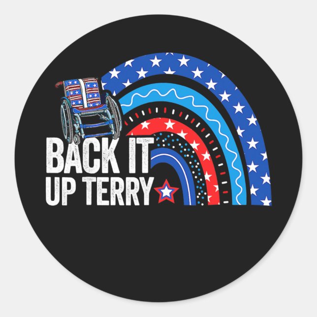 Adesivo Back It Up Terry Put It In Reverse 4th Of July (Frente)