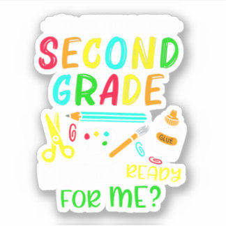 Adesivo Back To School Ready For 2nd Grade