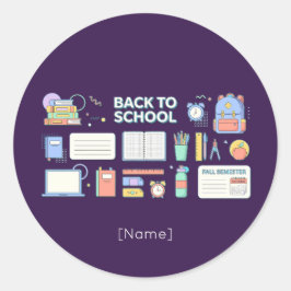Adesivo Back to School Supplies / Regreso Útiles Escolares