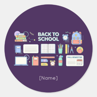 Adesivo Back to School Supplies / Regreso Útiles Escolares
