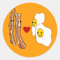 Bacon ama Ovos Engraçado Design Bacon