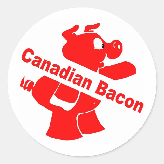 Adesivo Bacon canadense (Frente)