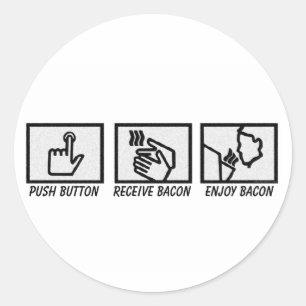Adesivo Bacon da tecla