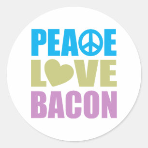 Adesivo Bacon do amor da paz