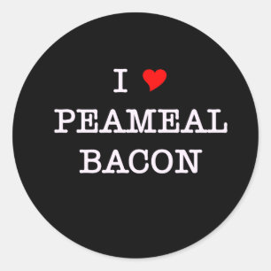Adesivo Bacon eu amo Peameal