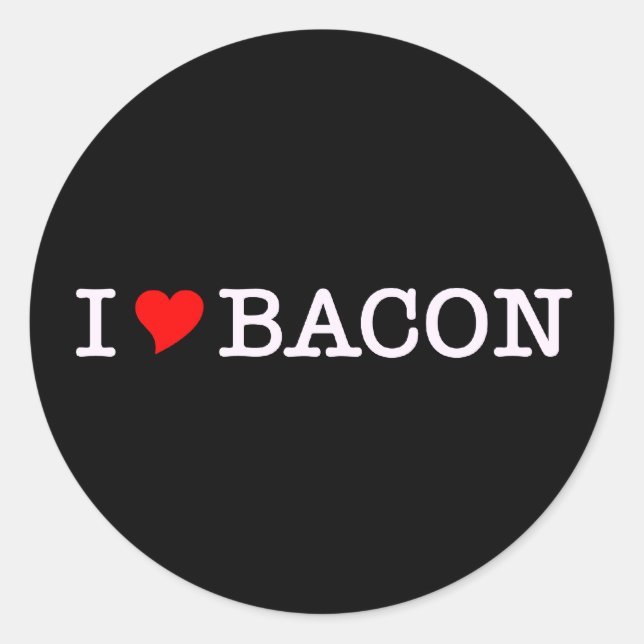 Adesivo Bacon I Love (Frente)