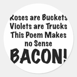 Adesivo Bacon Poem