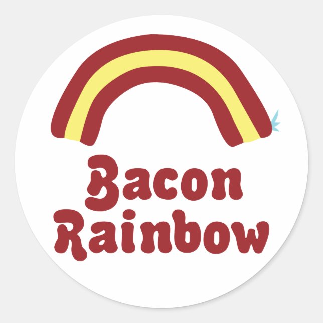 Adesivo Bacon Rainbow (Frente)