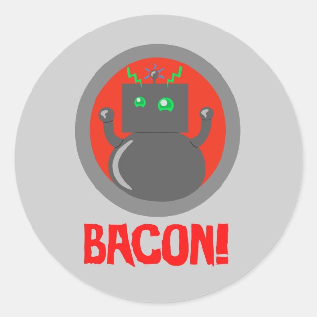 Adesivo Bacon Robot (Frente)