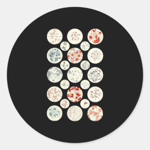Adesivo bactéria engraçada microbiologia bactéria ciên