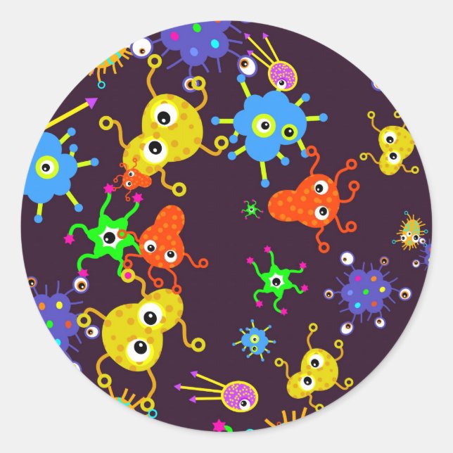 Adesivo Bacteria Wallpaper (Frente)