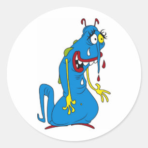 Adesivo Bactérias azuis