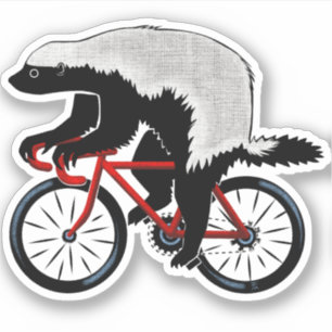Adesivo Badass Honey Badger Biker