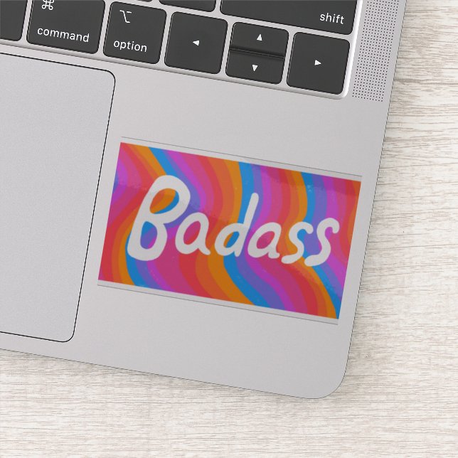 Adesivo BADASS - Riscas Coloridas de Diversão (Detalhe)