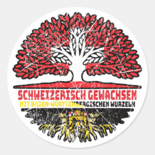 Adesivo Baden-Württemberg Schweizer Schweiz Baum