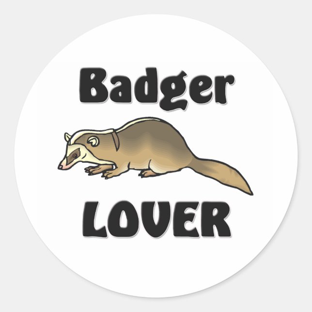 Adesivo Badger Lover (Frente)