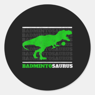 Adesivo Badminto Saurus Rex Birdie Shuttle Dino Badminton