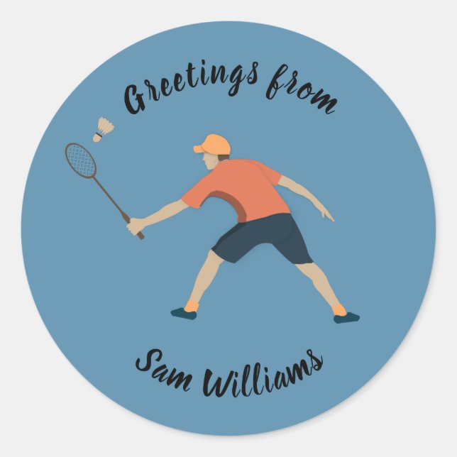 Adesivo Badminton (Frente)