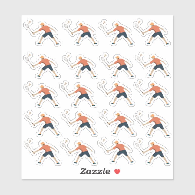 Adesivo Badminton (Folha)