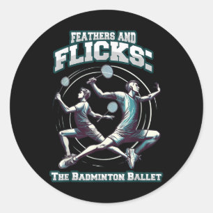 Adesivo Badminton Ballet - Penas E Flicks Badminton