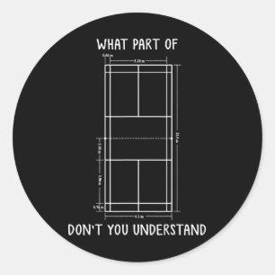 Adesivo Badminton Court Dimensões Engraçado Jogador de Bad