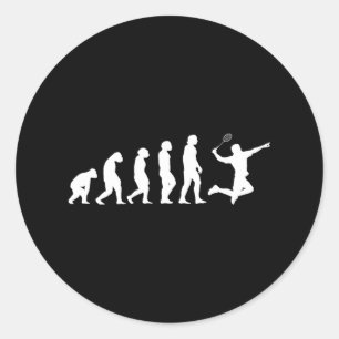 Adesivo Badminton da Evolução do Esporte