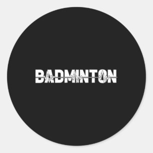 Adesivo Badminton de Peteca - Jogador de Quadra de Raquete