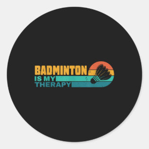 Adesivo Badminton É A Minha Parceira De Badminton Engraçad