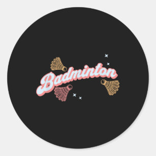 Adesivo Badminton e Volantes Divertidos e Legais