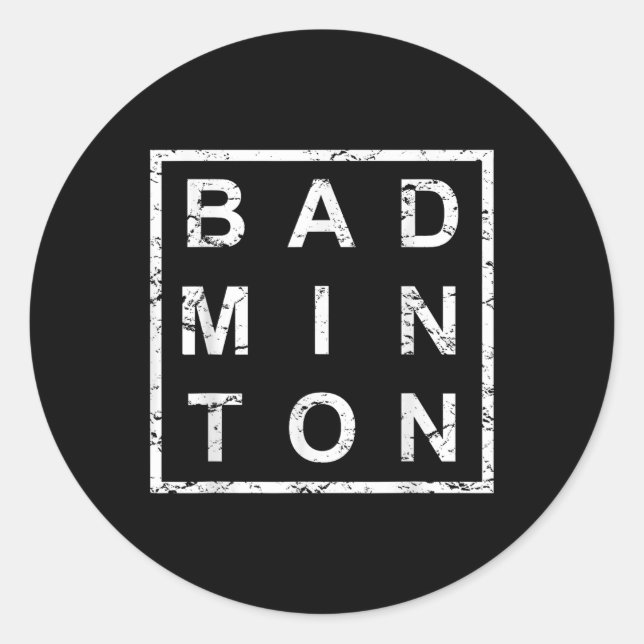 Adesivo Badminton Elegante (Frente)