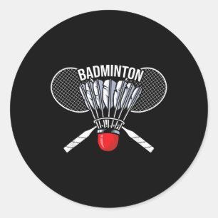 Adesivo Badminton Graphic Badminton Player Shuttle Sports