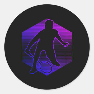 Adesivo Badminton Jogador de Badminton Homens Mulheres Pet