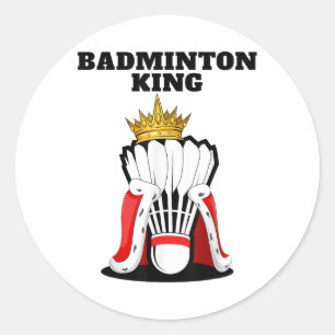 Adesivo Badminton King _ Mens Jogador de Badminton Shirt B